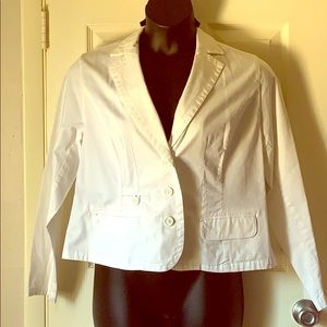 LB White blazer jacket